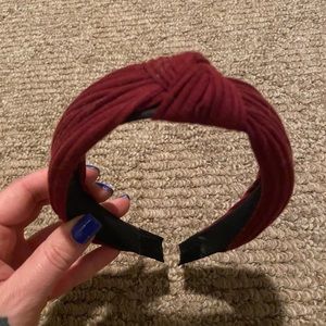 Burgundy headband